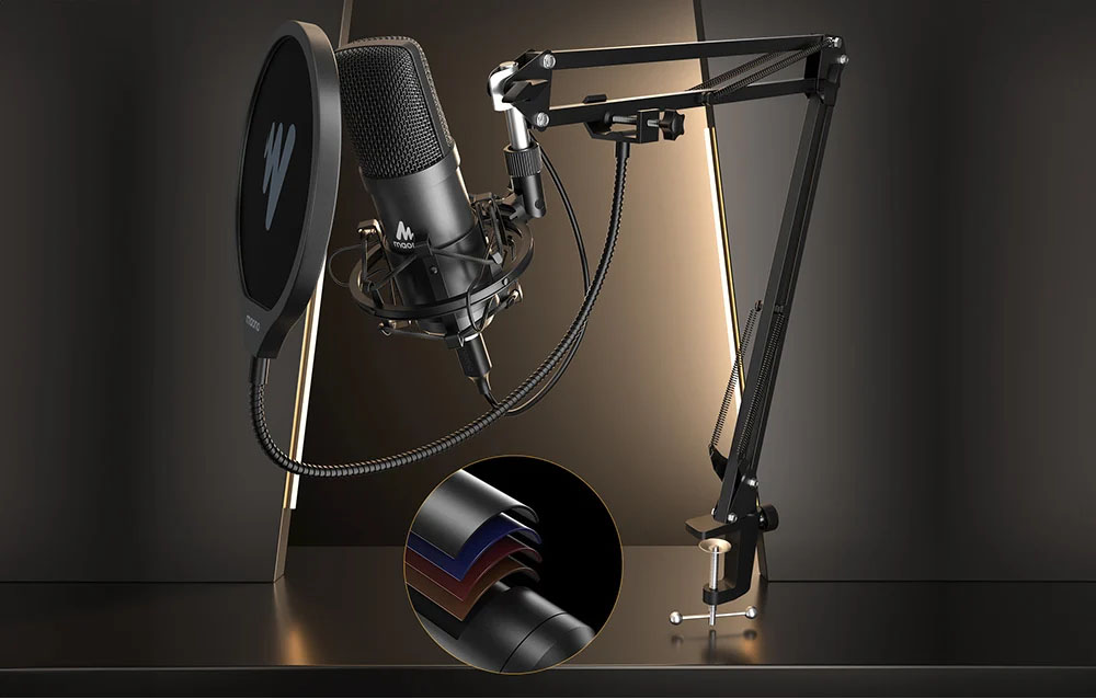 Microphone with stand Maono A04E-1
